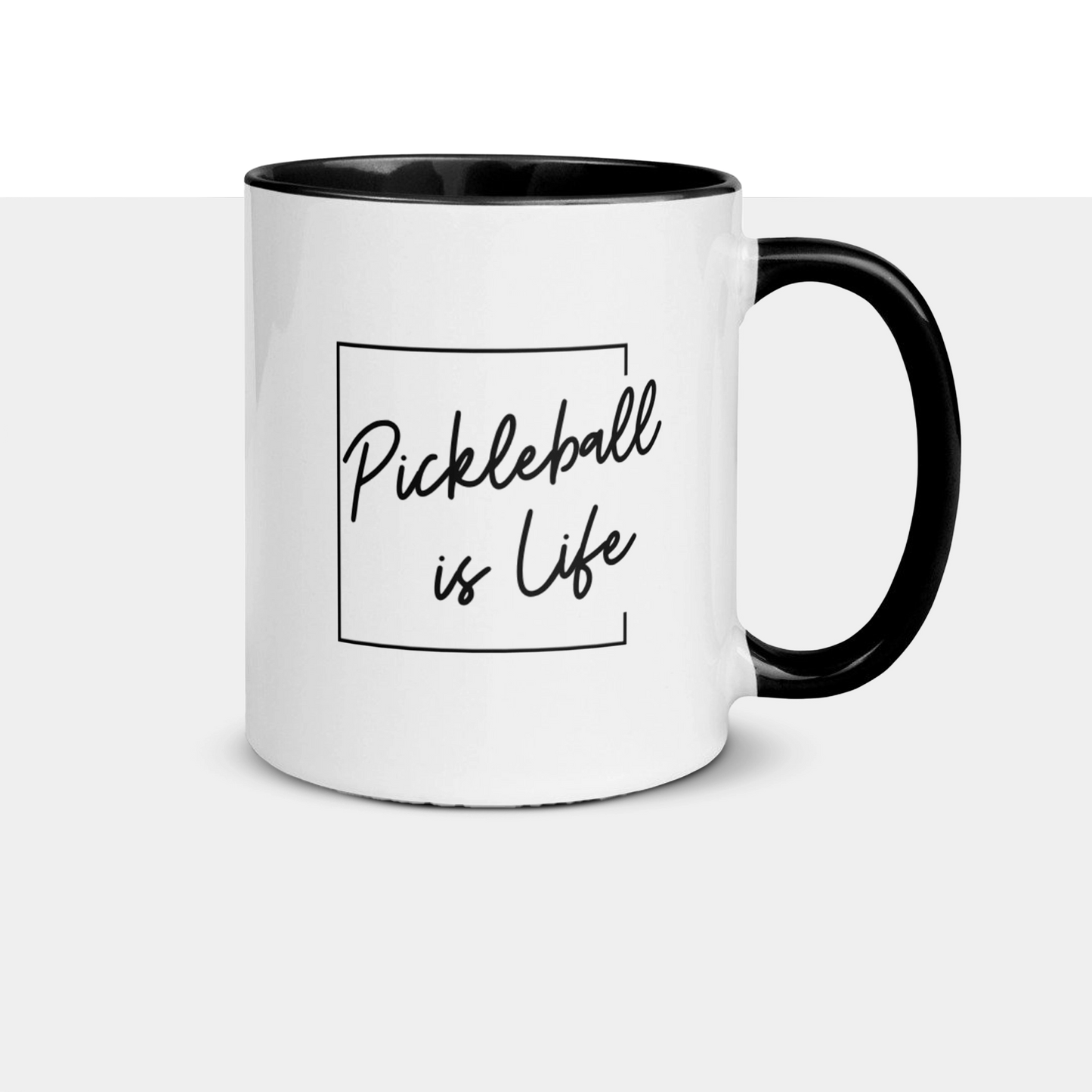 "Pickleball is Life" Mug with Color Inside